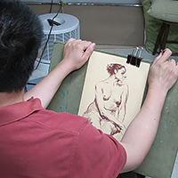 Artist Drawing the Figure